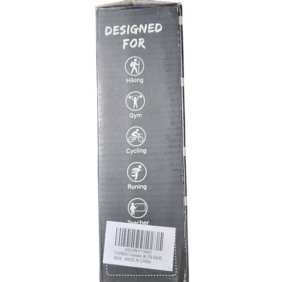 Charmking 2 pair open toe compression socks  Circulation 15-20mmHg Size Small - Picture 2 of 8